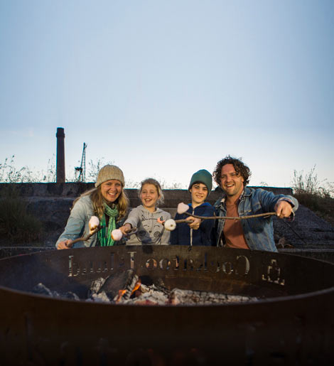 Cockatoo Island Campground Campfire Sydney Harbour 