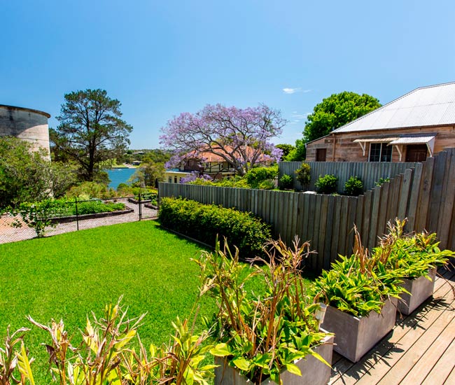 Garden Riverview Apartment Cockatoo Island Sydney Harbour 650X550