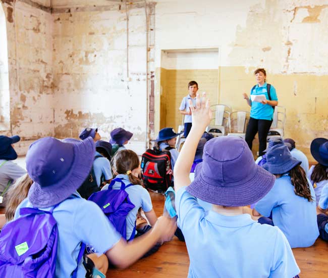 Primary School Tour Mess Hall Convict Era Cockatoo Island Sydney Harbour 650X550