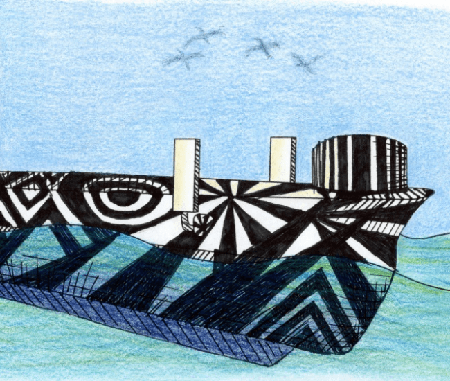 Submarine Colouring In 650X550